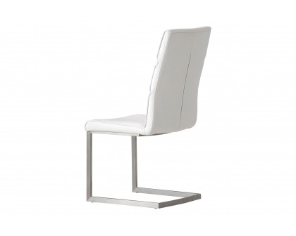 Mobital Duomo Dining Chair - White, Leather