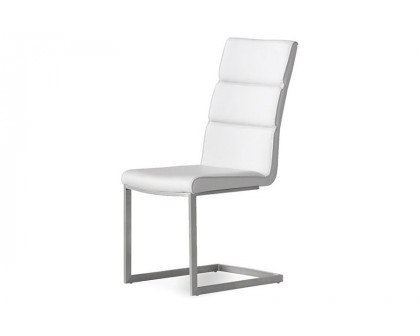 Mobital Duomo Dining Chair - White, Leather