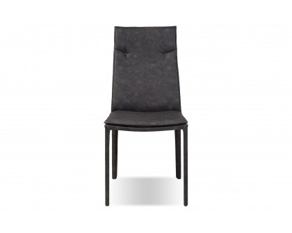 Mobital - Harris Dining Chair in Gray, Leather