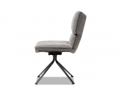 Mobital - Jiacamo Swivel Dining Chair in Pewter, Fabric