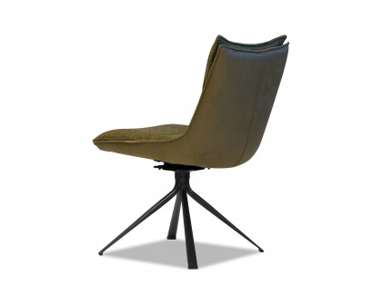 Mobital Puccini Swivel Dining Chair - Evergreen, Leather