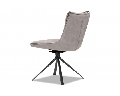 Mobital Puccini Swivel Dining Chair - Rhino, Leather