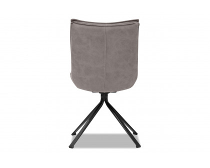 Mobital Puccini Swivel Dining Chair - Rhino, Leather