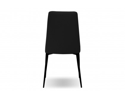 Mobital Seville  Dining Chair - Black, Leather