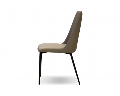 Mobital Seville  Dining Chair - Taupe, Leather