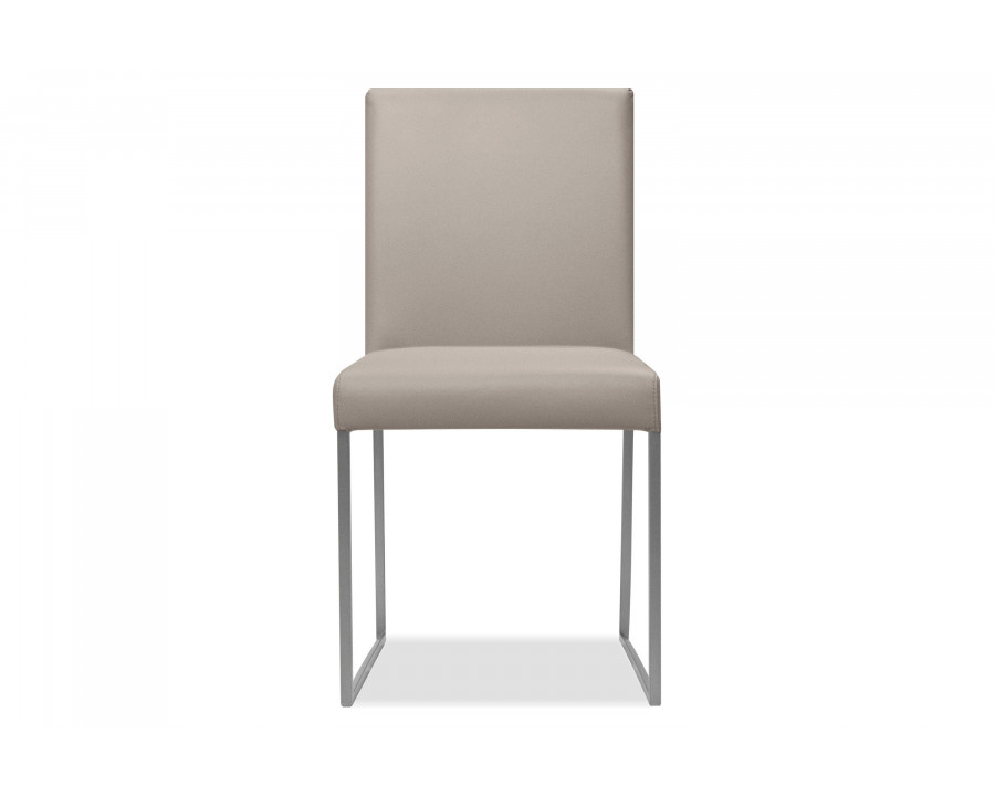 Mobital Tate  Dining Chair - Pewter, Leather