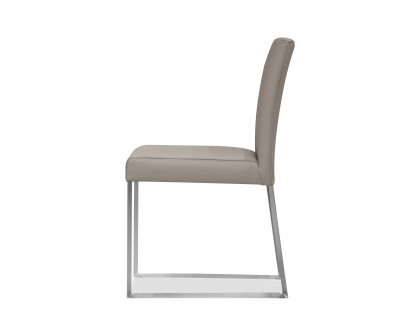 Mobital Tate  Dining Chair - Pewter, Leather