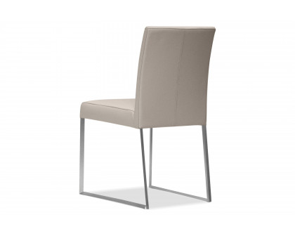 Mobital Tate  Dining Chair - Pewter, Leather