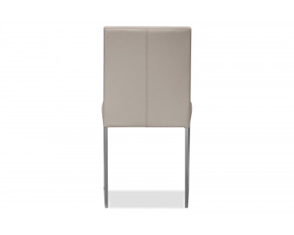 Mobital Tate  Dining Chair - Pewter, Leather