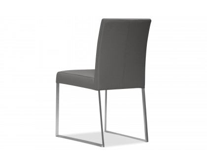 Mobital Tate  Dining Chair - Smoke, Leather