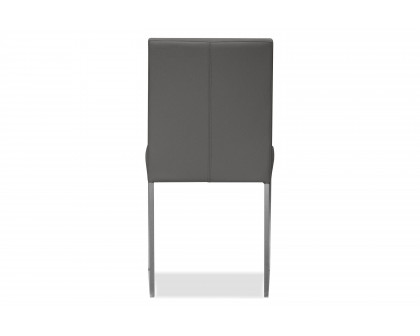 Mobital Tate  Dining Chair - Smoke, Leather