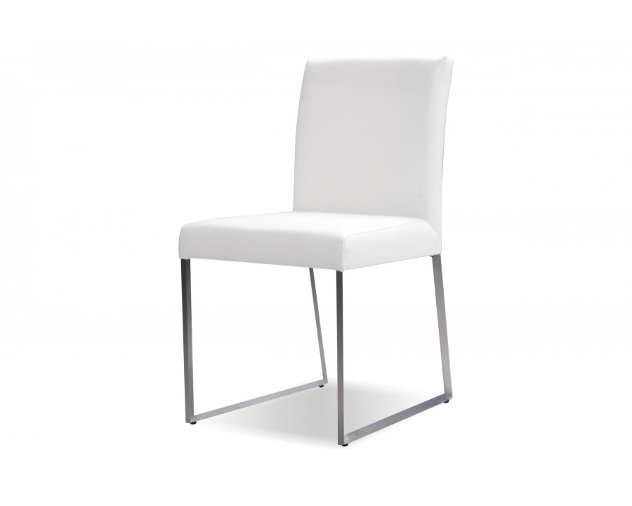 Mobital Tate  Dining Chair - White, Leather