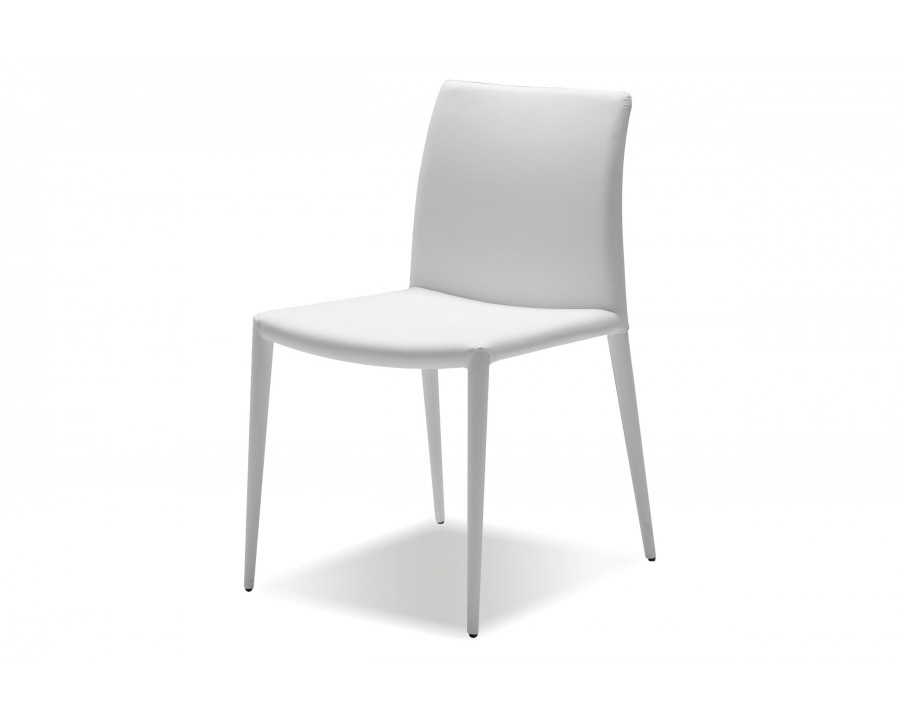 Mobital Zeno  Dining Chair - White, Leather