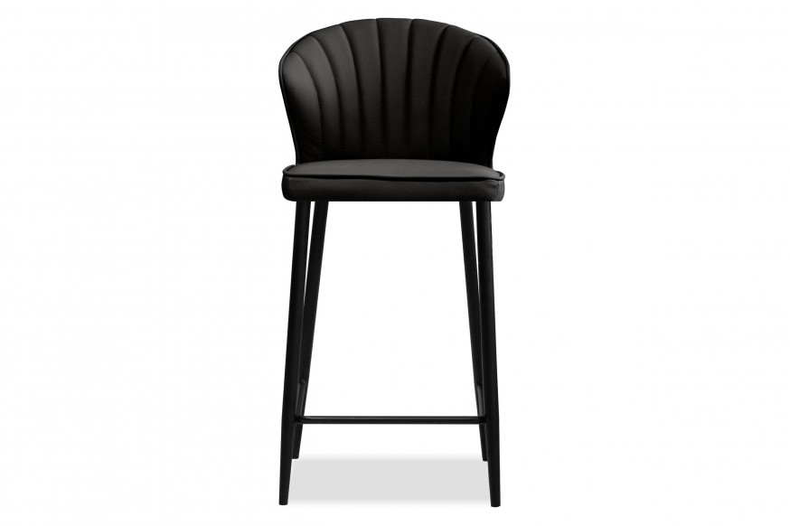 Mobital™ Ariel Counter Stool - Black, Leather