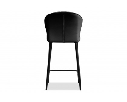 Mobital™ Ariel Counter Stool - Black, Leather