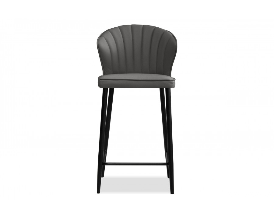 Mobital Ariel Counter Stool - Smoke, Leather