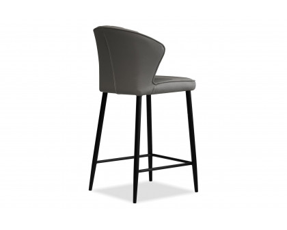 Mobital Ariel Counter Stool - Smoke, Leather