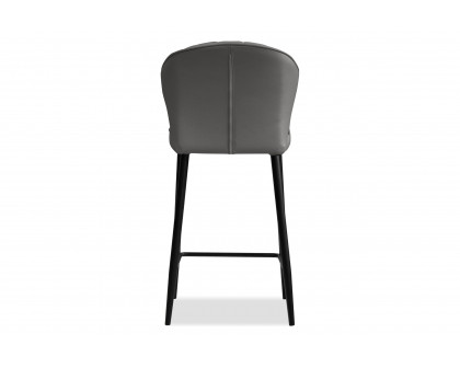 Mobital Ariel Counter Stool - Smoke, Leather