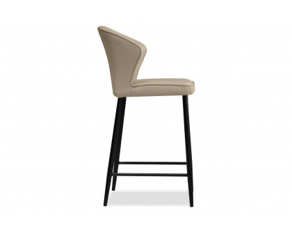 Mobital Ariel Counter Stool - Wheat, Leather