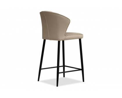 Mobital Ariel Counter Stool - Wheat, Leather