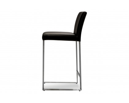 Mobital Tate Counter Stool - Black, Leather