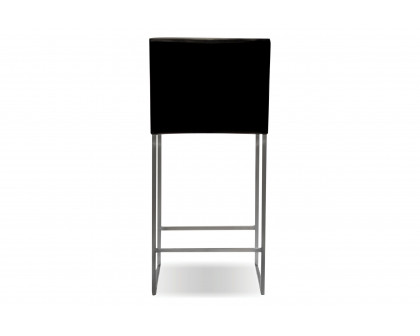 Mobital Tate Counter Stool - Black, Leather