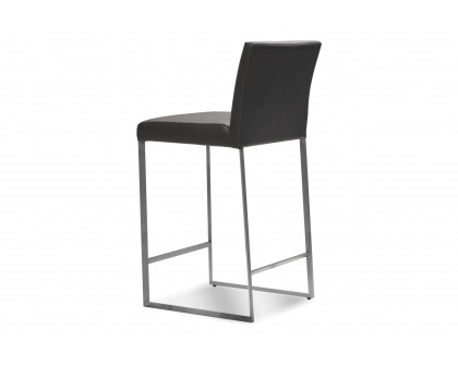 Mobital Tate Counter Stool - Gray, Leather