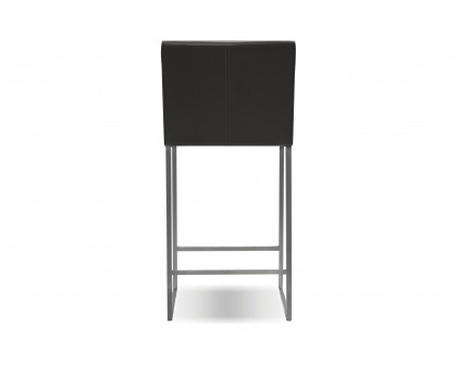 Mobital Tate Counter Stool - Gray, Leather