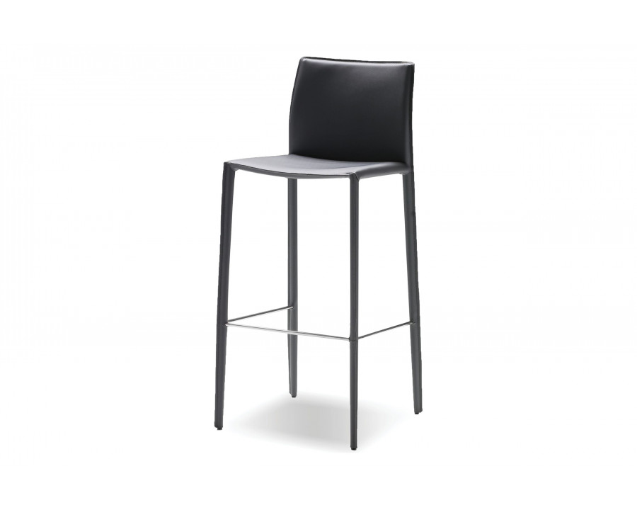 Mobital Zak Counter Stool - Gray, Leather