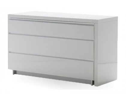 Mobital Savvy Dresser with Extension - White, High Gloss