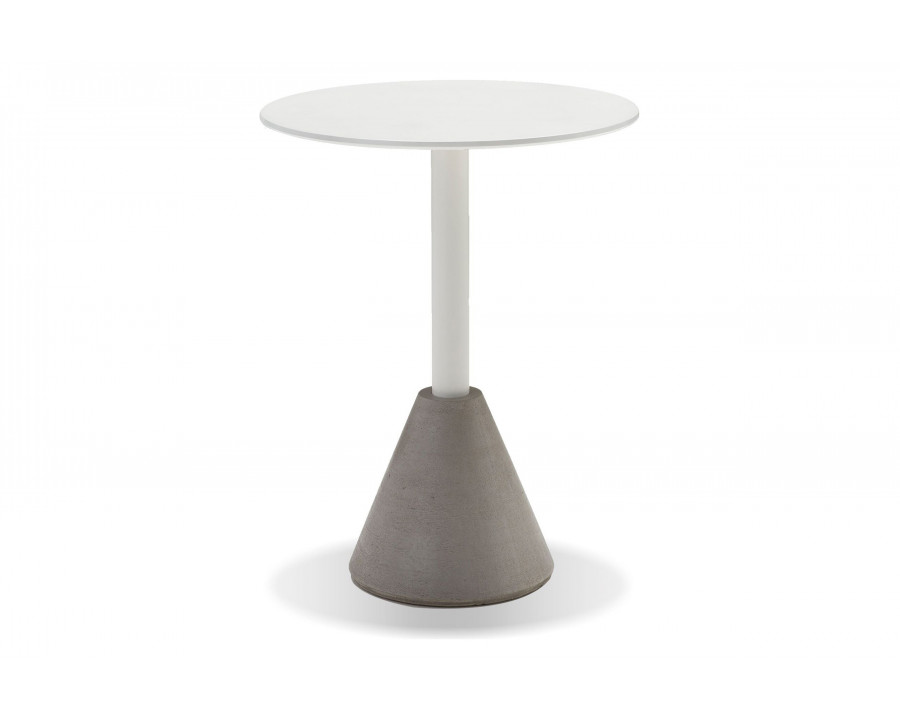 Mobital - Cayo Dining Table in White, Concrete