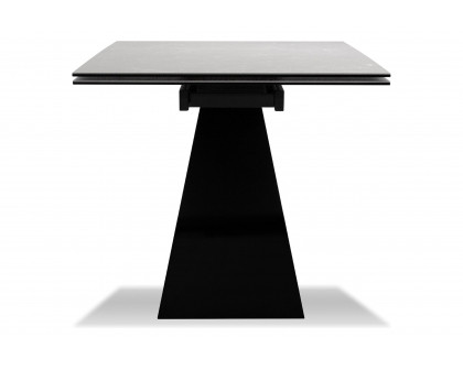 Mobital The W Dining Table with Double Extension - Carrera, Ceramic