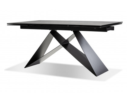 Mobital The W Dining Table with Double Extension - Slate, Ceramic