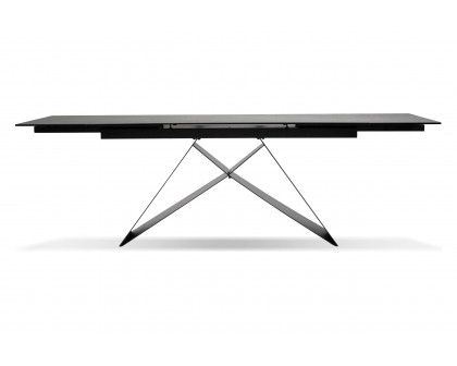 Mobital The W Dining Table with Double Extension - Slate, Ceramic