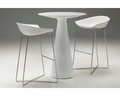 Mobital - Maldives Bar Table in White, Solid Surface