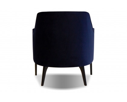 Mobital Ellington Flared Arms Solid Armchair - Navy, Fabric