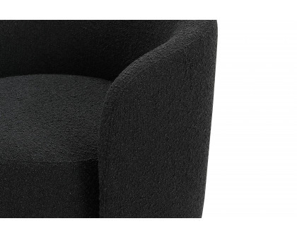 Mobital Biarritz Swivel Lounge Chair - Licorice, Fabric