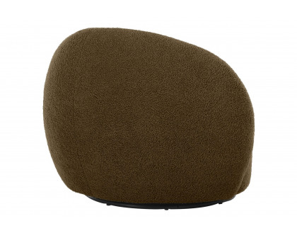 Mobital Dune Swivel Lounge Chair - Army Teddy, Fabric