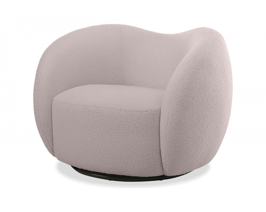 Mobital Dune Swivel Lounge Chair - Dusty Rose, Fabric