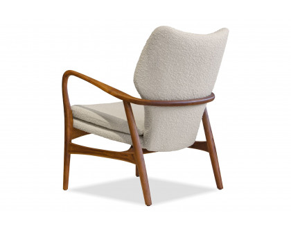 Mobital™ Ingrid Armless Lounge Chair - Cream Boucle, Fabric