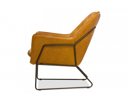 Mobital - Jasmine Flared Arms Lounge Chair in Whiskey, Leather