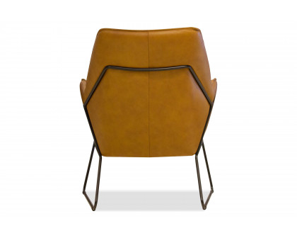 Mobital - Jasmine Flared Arms Lounge Chair in Whiskey, Leather