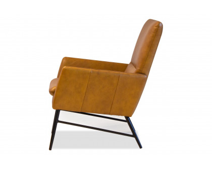 Mobital™ Morisson Square Arms Lounge Chair - Whiskey, Leather