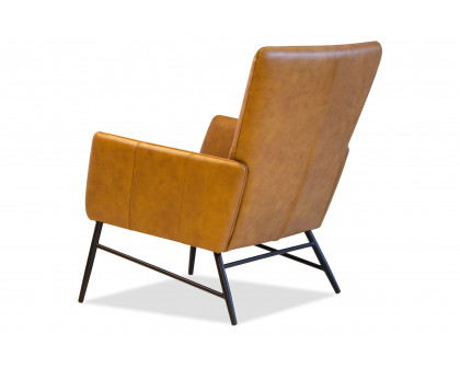 Mobital™ Morisson Square Arms Lounge Chair - Whiskey, Leather