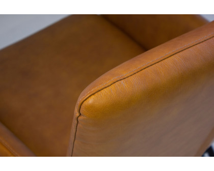 Mobital™ Morisson Square Arms Lounge Chair - Whiskey, Leather