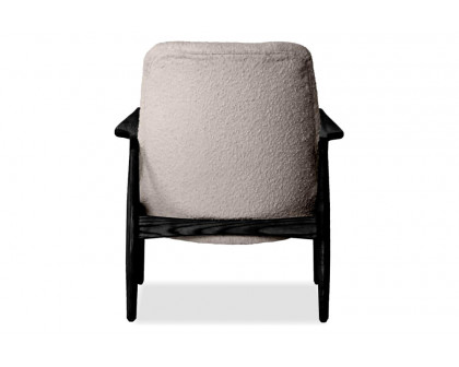 Mobital™ Reynolds Square Arms Lounge Chair - Smoke Boucle, Leather