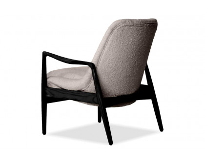 Mobital™ Reynolds Square Arms Lounge Chair - Smoke Boucle, Leather