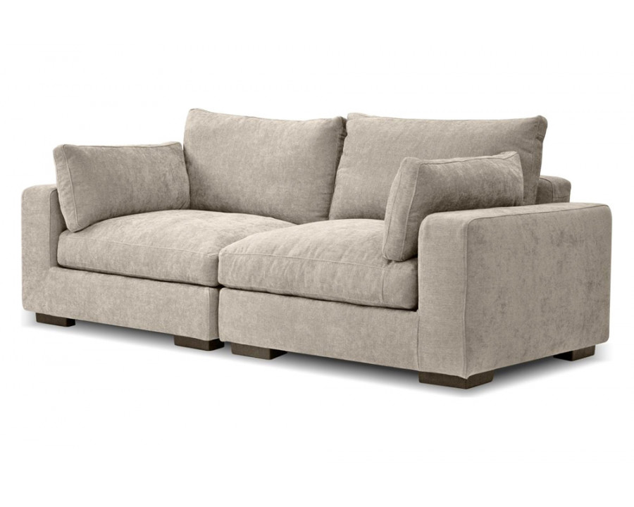 Mobital - Onza Stationary Loveseat in Oyster, Fabric