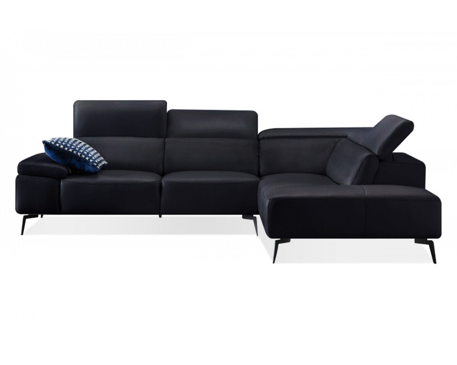 Mobital Camello Modular L-Shaped Corner Sectional - Right Facing, Black