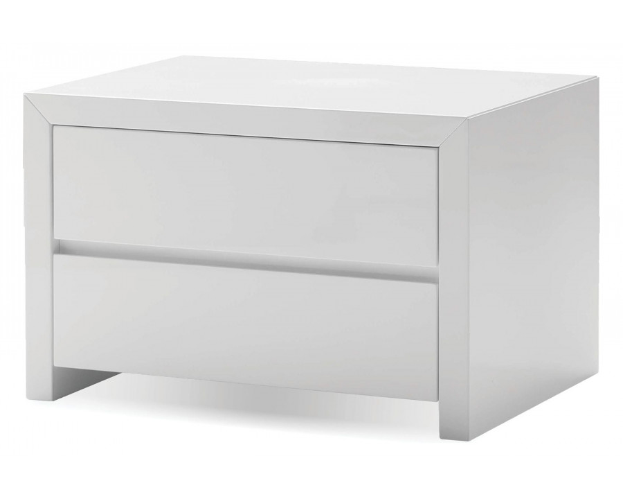 Mobital Blanche Night Table with 2 Drawers - White